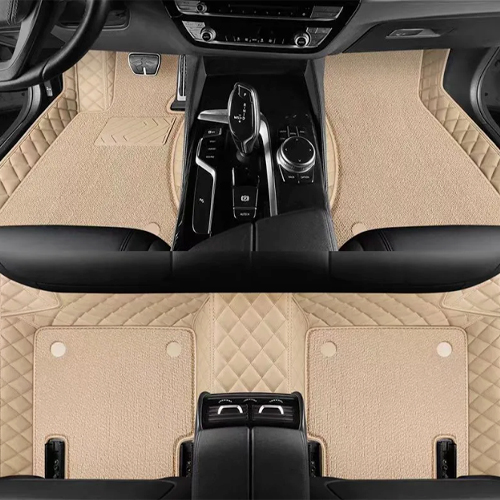 Double-Layer Leather Car Floor Mats