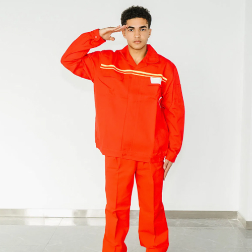 Red Hi-Vis Split Workwear